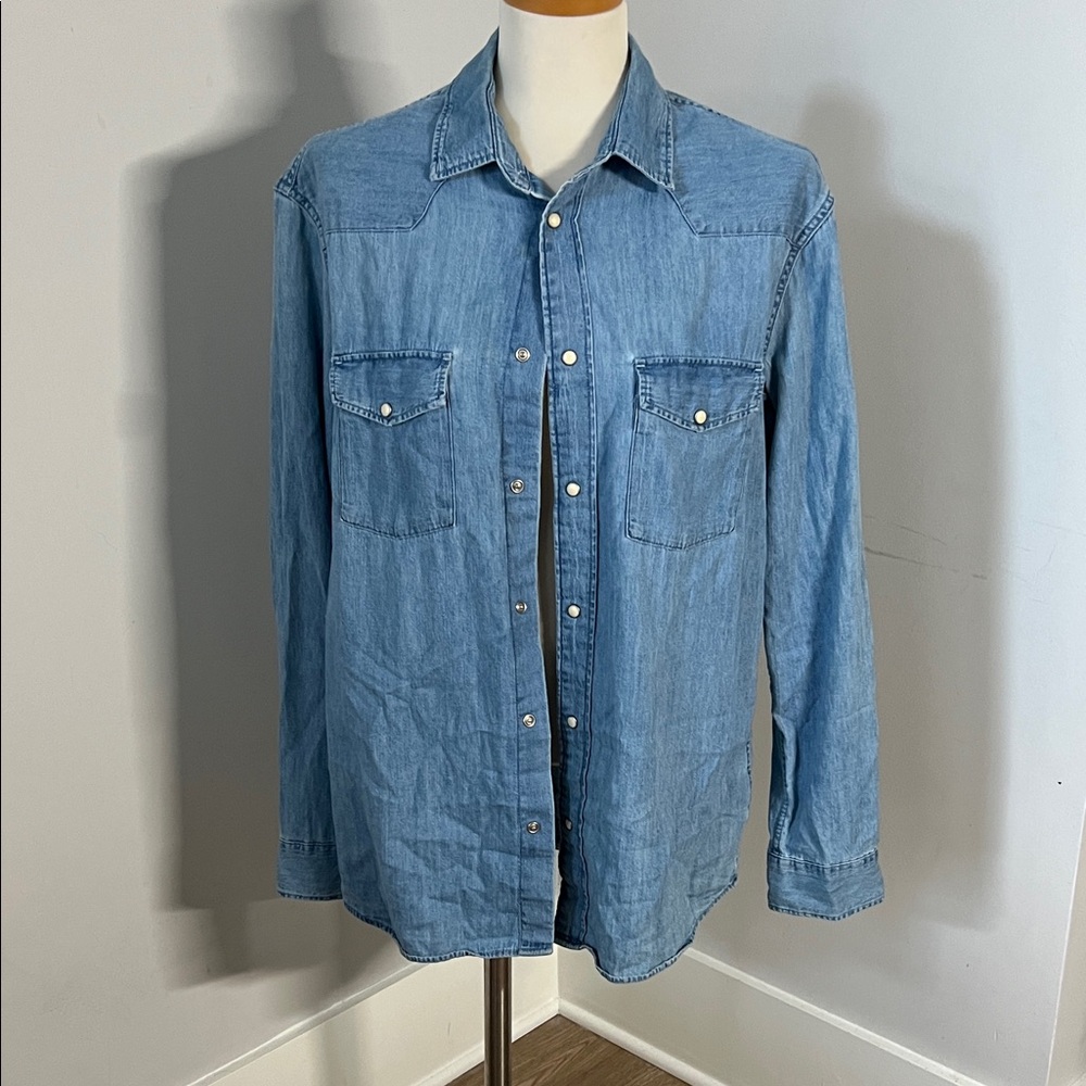 H&M L.O.G.G. Blue Denim Shirt